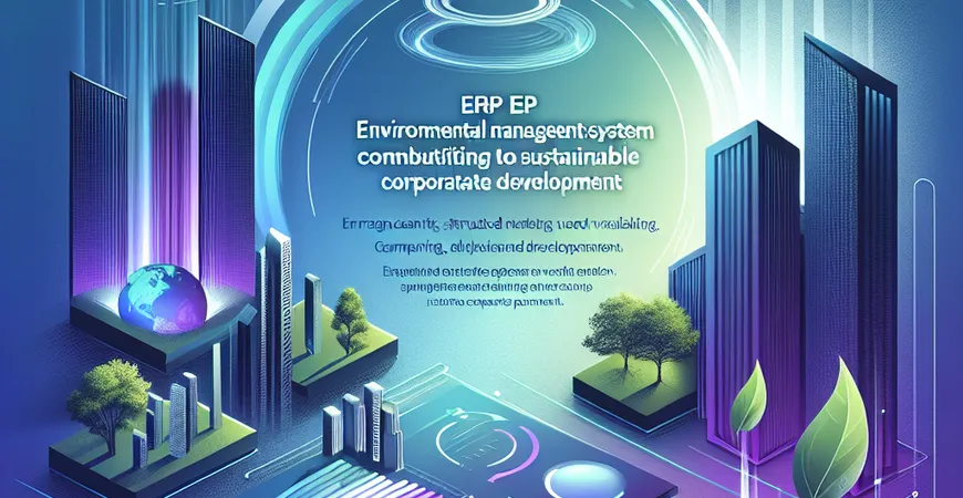  ERP环保管理系统对企业绿色发展有啥作用？一文说明